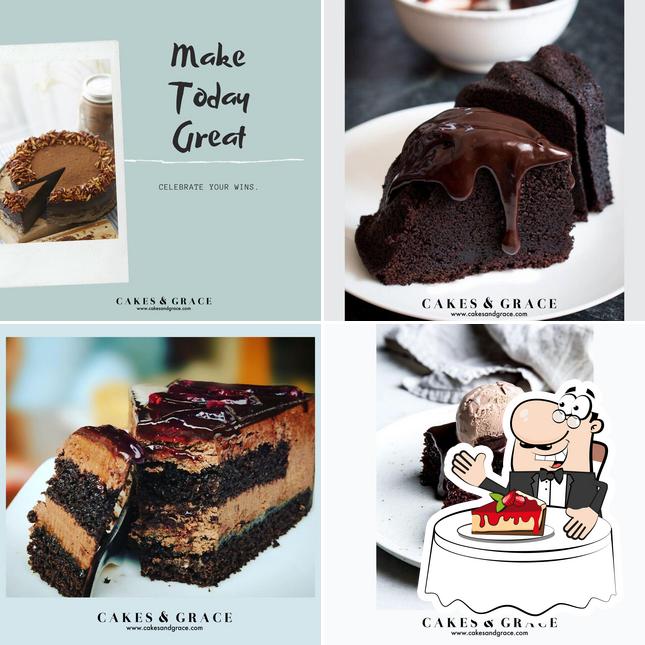 Cakes & Grace offers a selection of sweet dishes