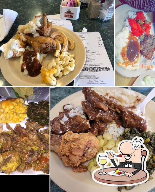 Food at Pop Bellies Country Buffet