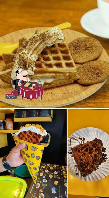 Waffles at Belgian Waffle Factory