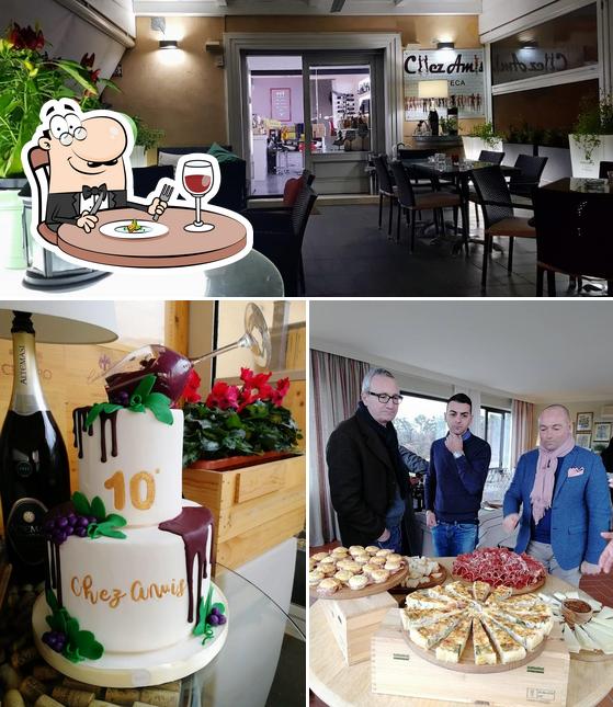 Dai un’occhiata alla foto che presenta la cibo e interni di Enoteca Chez Amis