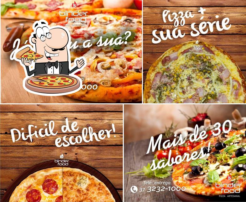 Peça pizza no Binder Food