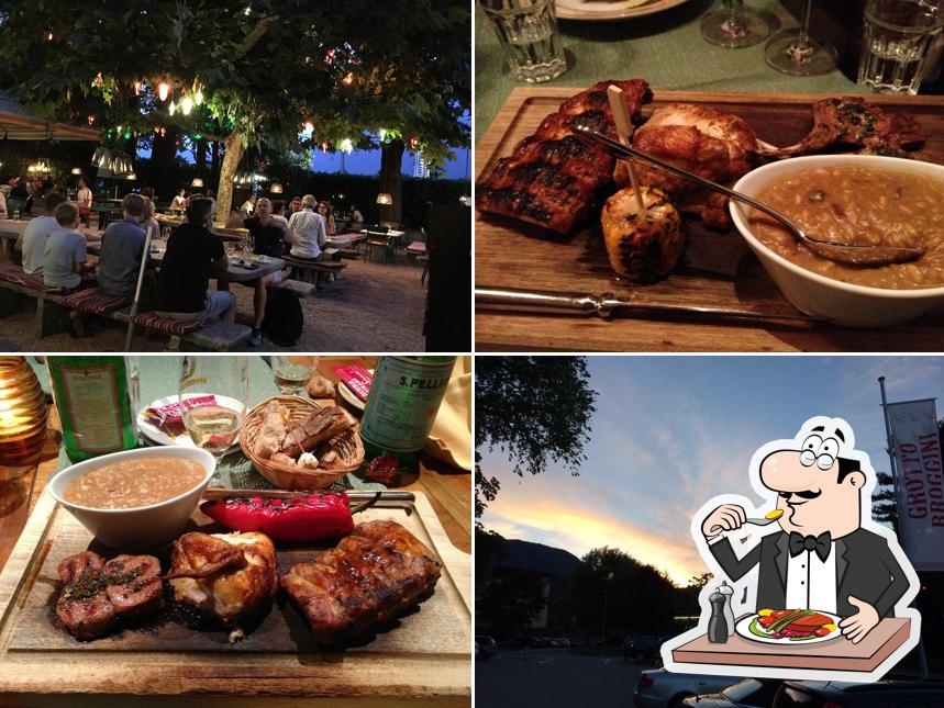 Platti al Ristorante Grotto Broggini