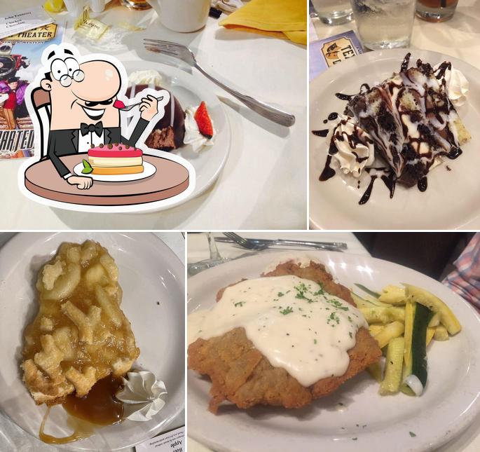 Texas Star Dinner Theater provides a number of desserts