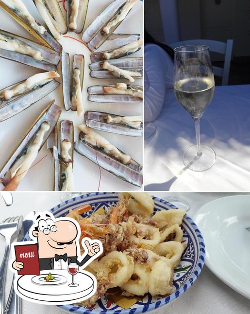 La cibo e vino del ristorante