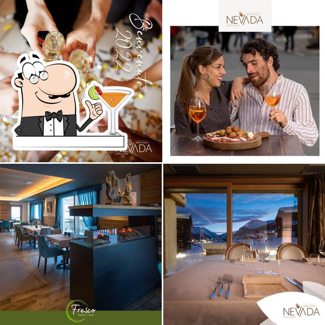 Observa las imágenes que hay de bebida y comedor en Mont Chalet Nevada Hotel & SPA