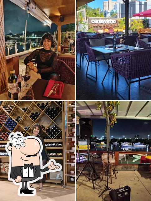 O interior do Canto do Vinho