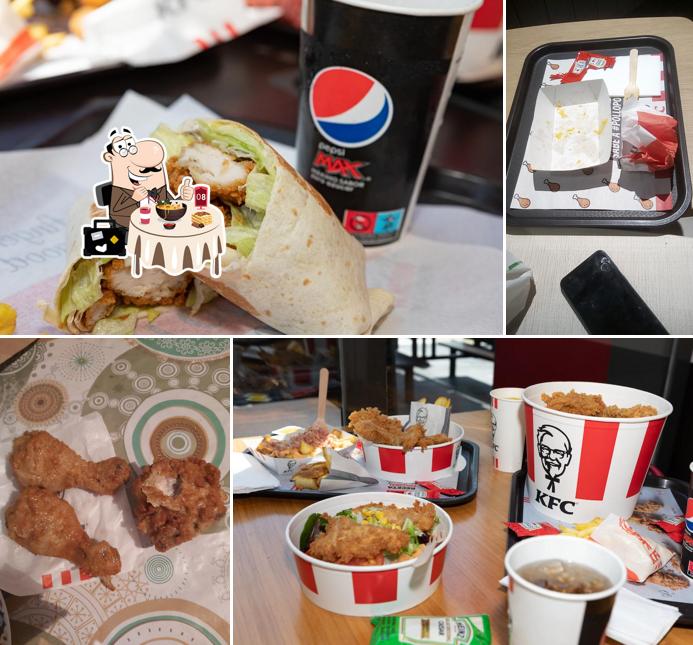 Platos en Restaurante KFC