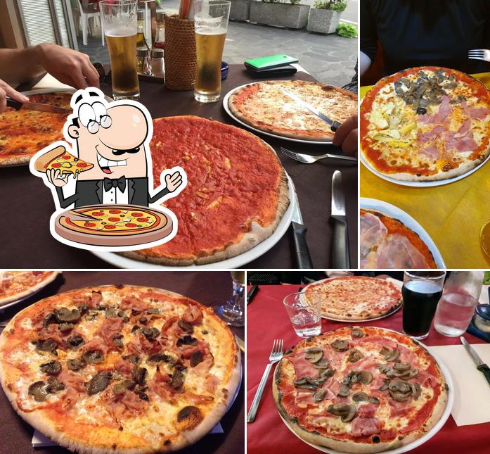 Choisissez des pizzas à Pizzeria Manzoni