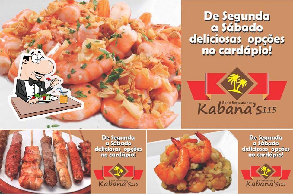 Platos en Kabana's 115