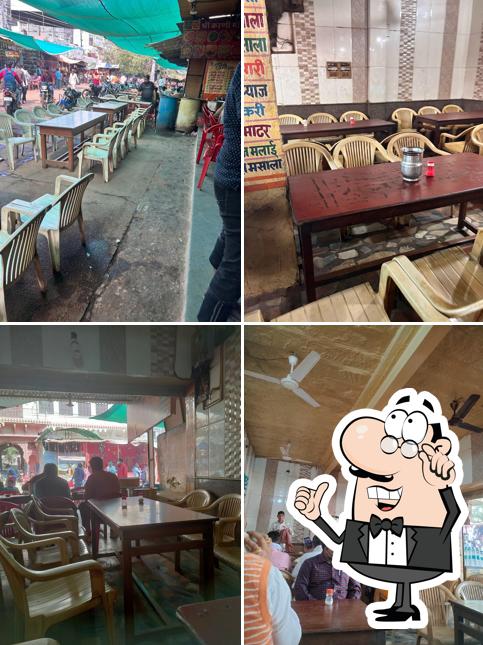 The interior of Shree Karni Maa Dhaba