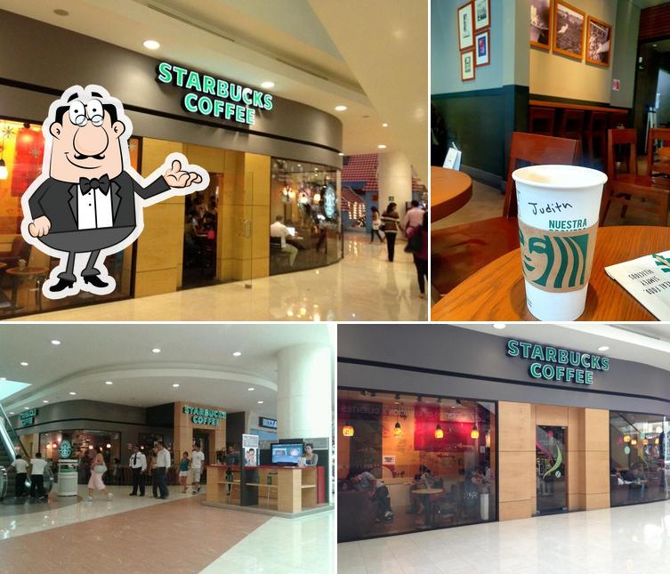 El interior de Starbucks Galerias Cuernavaca