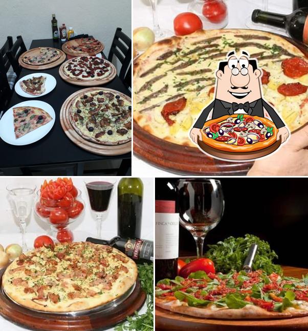 Pick various types of pizza