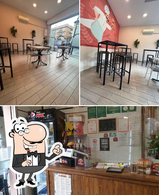 The interior of Chef Burger Rimini