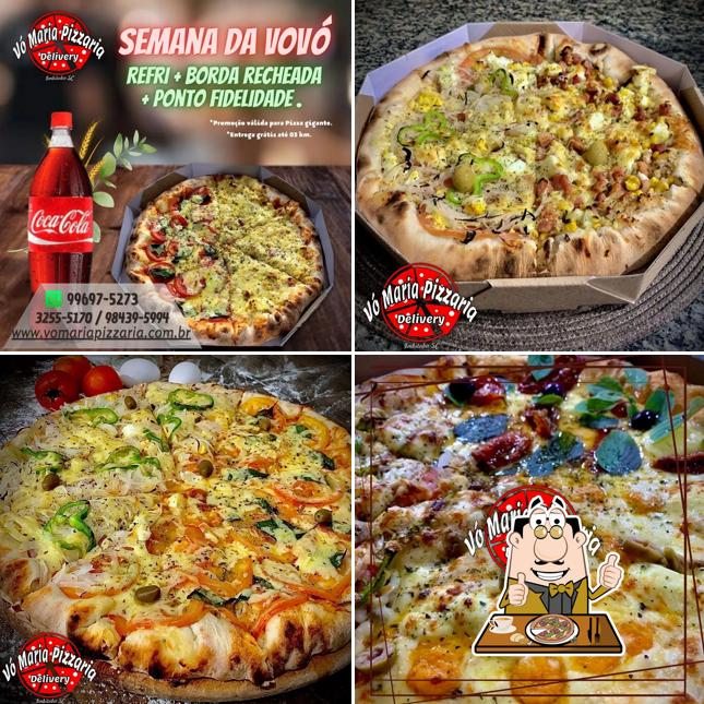 Pick pizza at Vo Maria Pizzaria