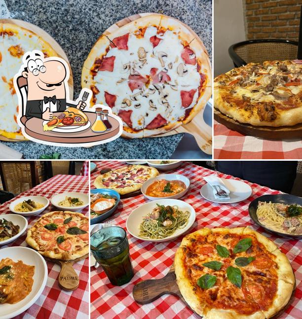 Elige entre diferentes tipos de pizza