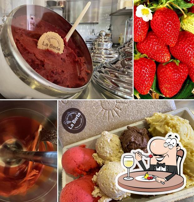 Platti al Gelateria La Berta