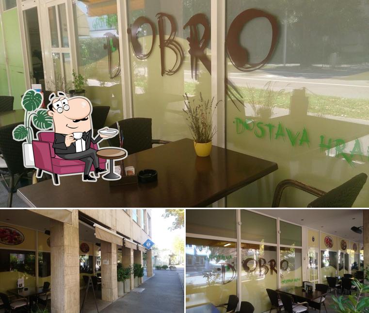 Siediti a un tavolo di Gostilna in Pizzerija Dobro