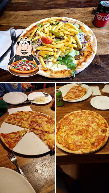 Попробуйте пиццу в "Aros Pizza"