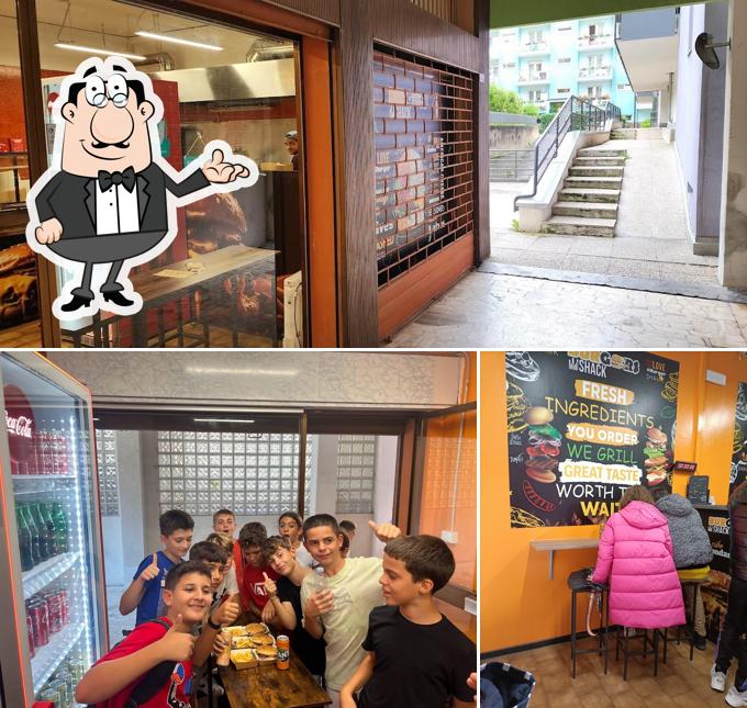 Gli interni di Burgers Shack