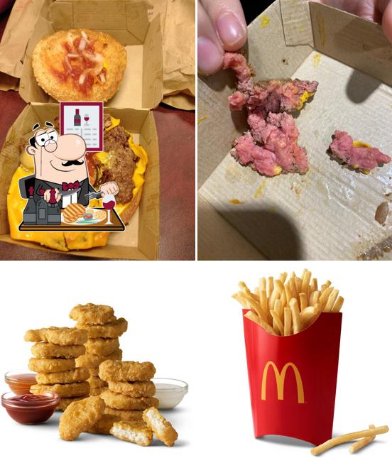 Order meat dishes at McDonald's