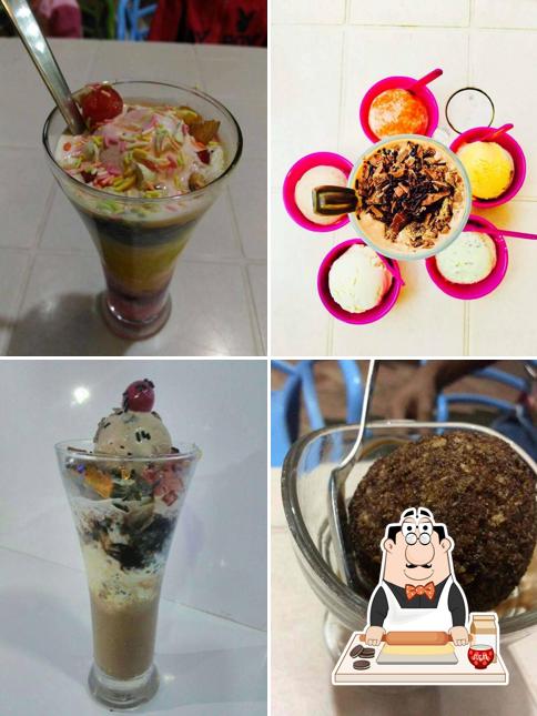 Monika Ice Cream offers a variety of sweet dishes