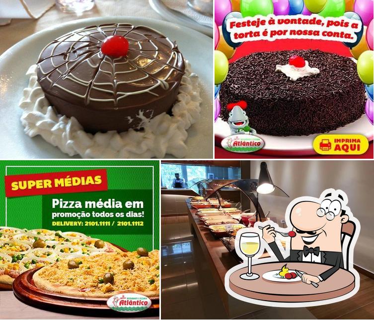 Comida em Restaurante e Pizzaria Atlântico Express