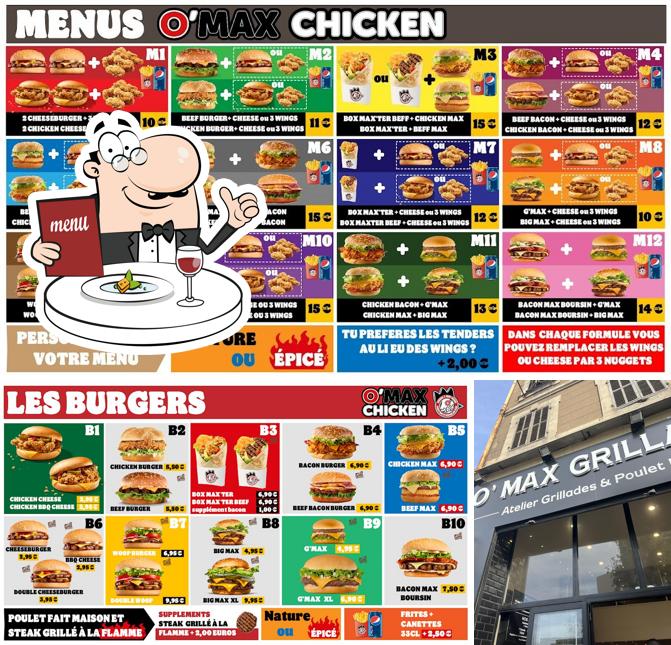 Voici la photo affichant la nourriture et extérieur sur O'MAX CHICKEN