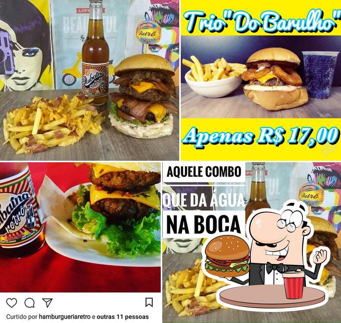 Os hambúrgueres do Retro Hamburgueria irão saciar diferentes gostos