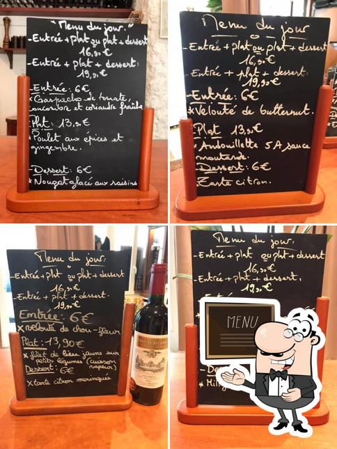 Découvrez le menu du jour sur le tableau