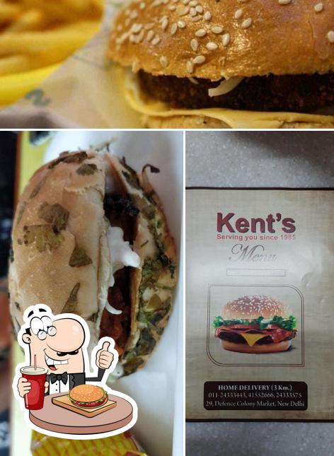 Try out a burger at Kent's Fast Food