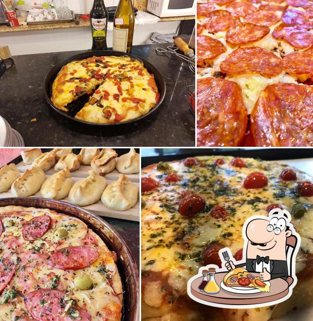 Escolha diferentes tipos de pizza