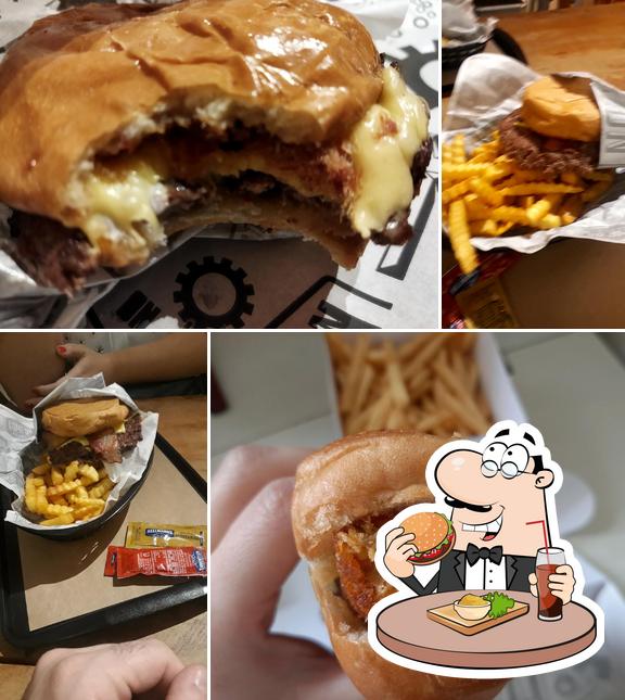 Delicie-se com um hambúrguer no Come On Burguer Express