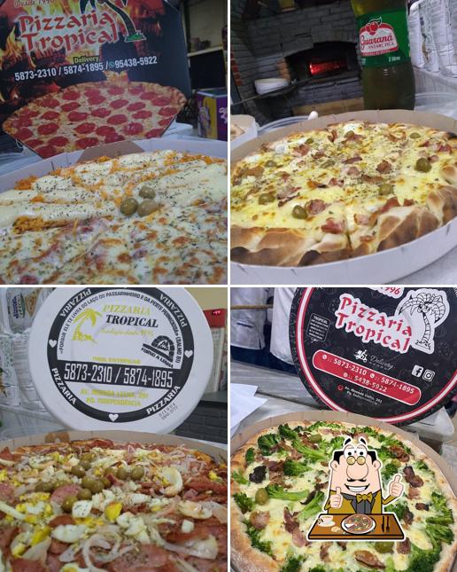 No Pizzaria Tropical Parque Independência, você pode degustar pizza