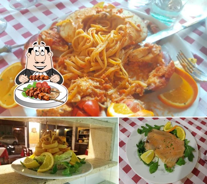 Еда в "Hosteria Del Pesce Roma"