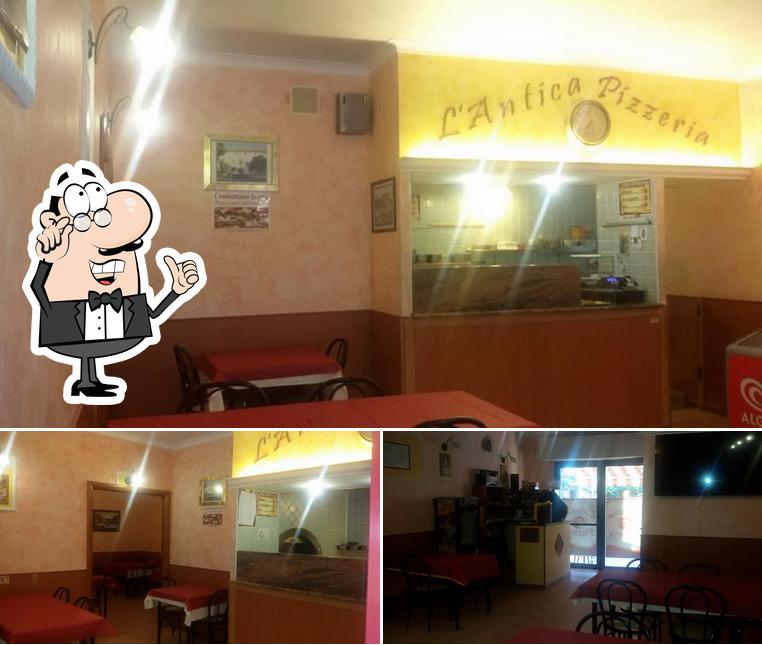 Gli interni di L’Antica Pizzeria
