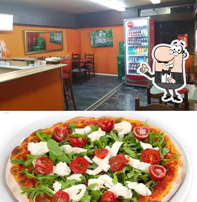 L'intérieur de Pizza Bella