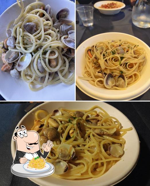 Spaghetti alla carbonara al Ittiturismo La Dosana