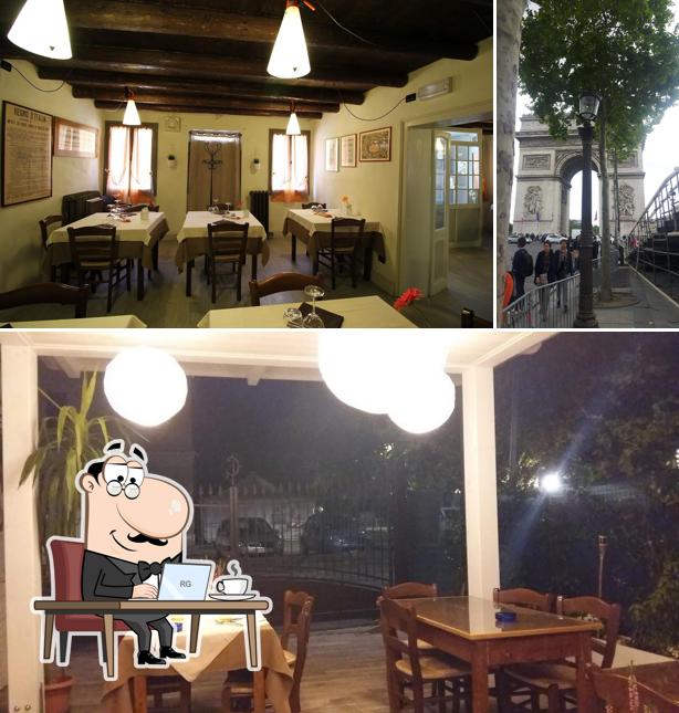 Dai un’occhiata alla foto che mostra la interni e esterno di Osteria Morin