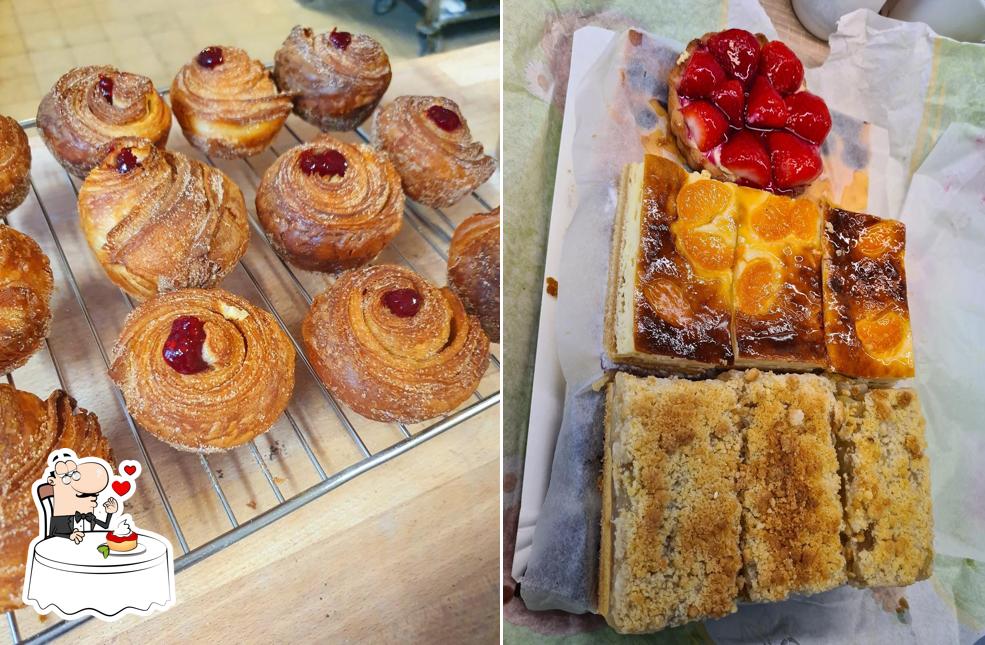 Bäckerei Kloke bietet eine Mehrzahl von Desserts 