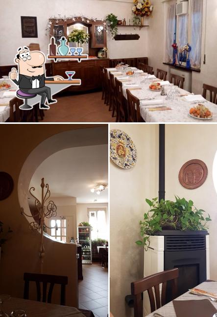 Gli interni di Locanda da Zia Leti