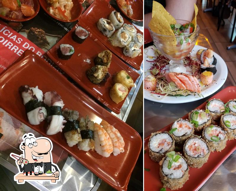 Prove diversas opções de sushi