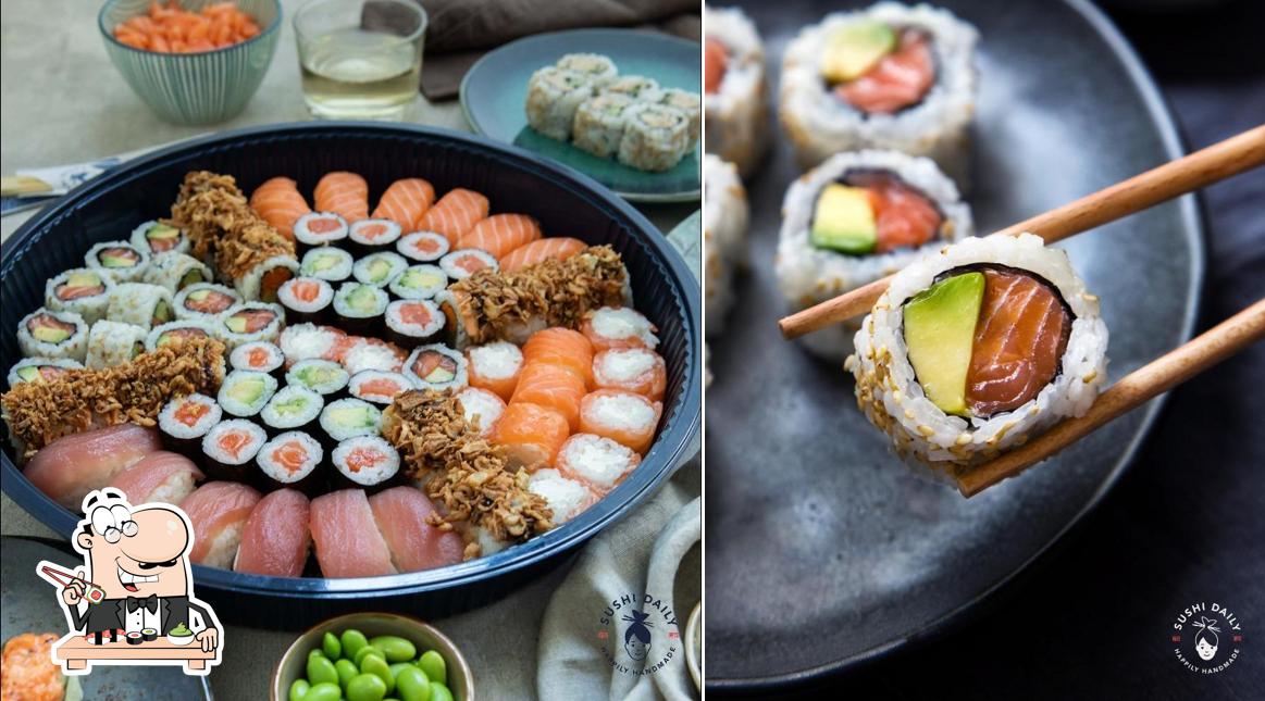 Prenditi le diverse opzioni di sushi