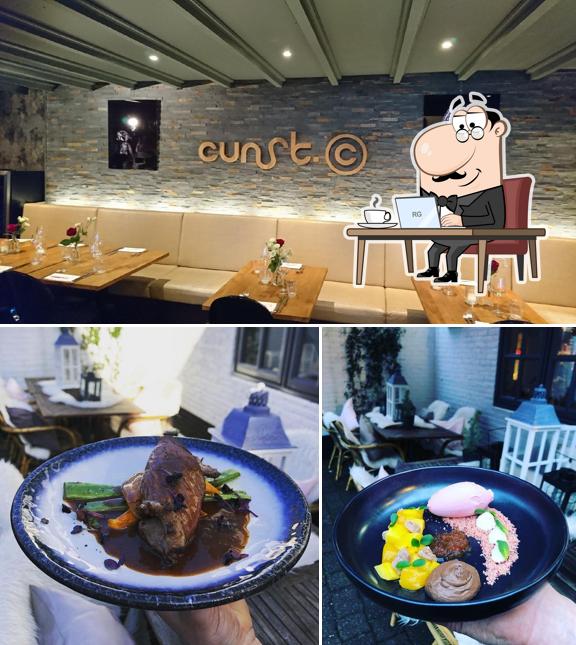 Die Inneneinrichtung von Restaurant Cunst