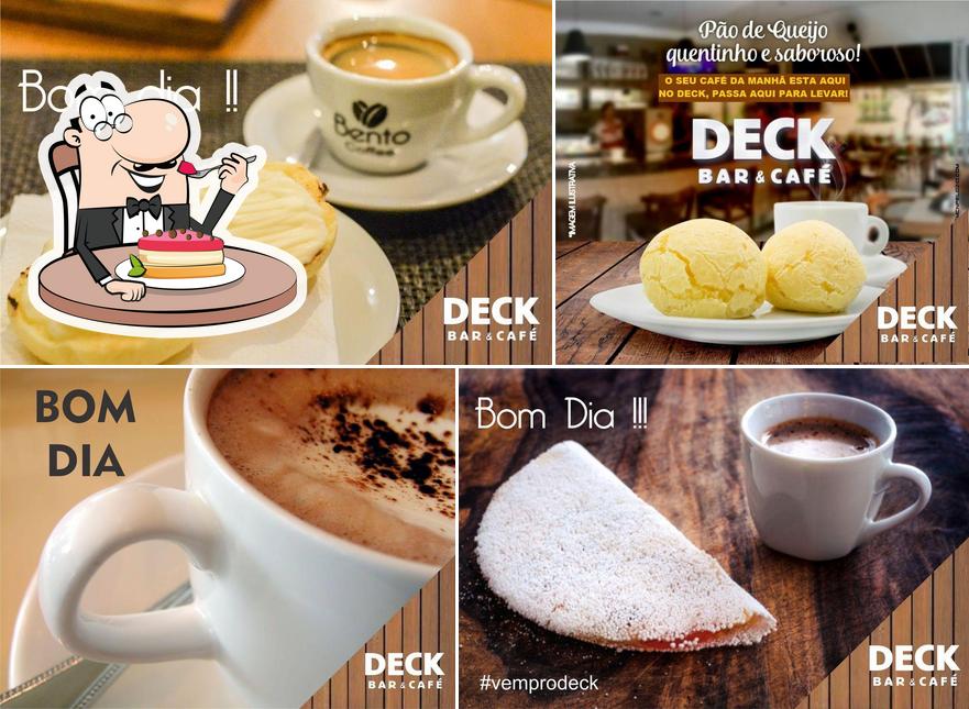 DECK BAR & CAFÉ provê uma gama de pratos doces