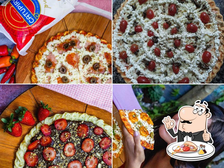 Consiga diferentes tipos de pizza