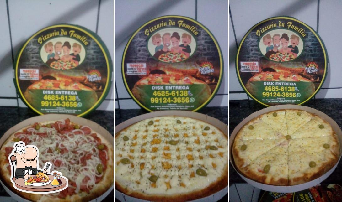 Consiga diferentes tipos de pizza