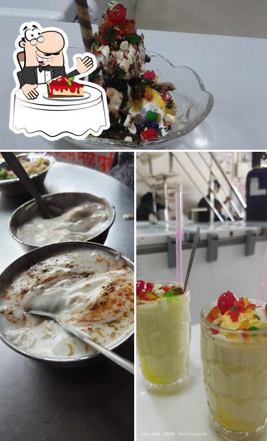 Bharkadevi Icecream serves a variety of desserts