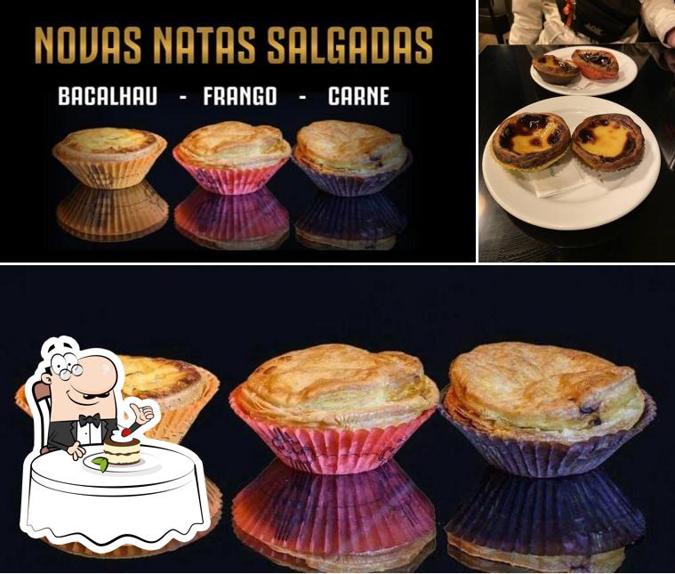 NATAS D'Ouro, Porto Baixa - Café, Vinho Do Porto serve uma variedade de pratos doces
