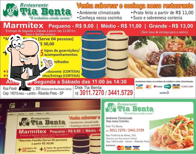 Here's a picture of Restaurante Tia Benta