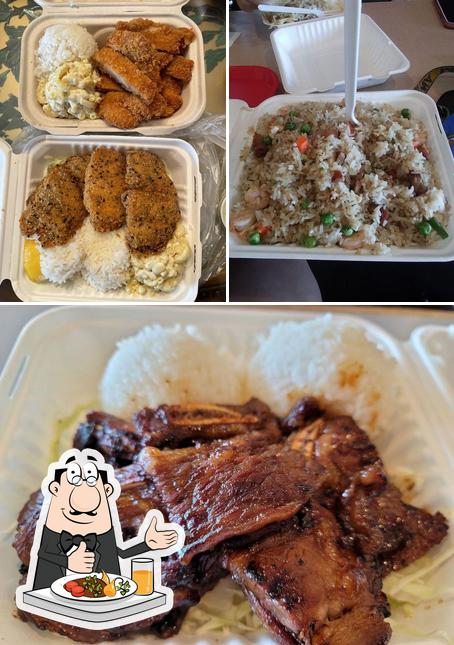 Food at Hawaiian BBQ House